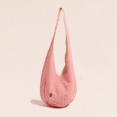 Bolso Largo BENAGIL Rayas Fucsia y Blanco