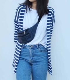 Kimono JUARA Rayado Azul y Blanco - Cote d'Azur