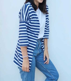 Kimono JUARA Rayado Azul y Blanco