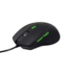 Mouse Gamer Multilaser 3200DPI 6 Botões Preto/Verde com Mouse Pad - MO273 - comprar online