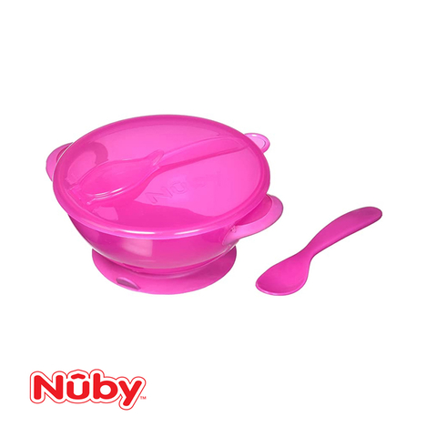 Bowl c/tapa y cuchara Nuby en internet