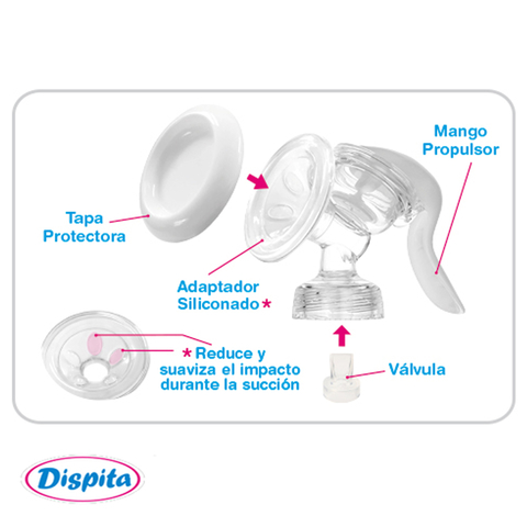 Sacaleche ergonomico Dispita en internet