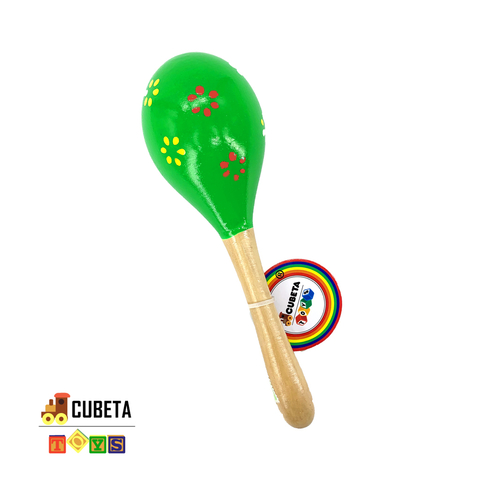 Maraca chica madera Cubeta toys x1U - comprar online