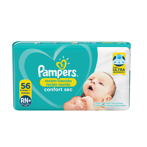 Pampers Confort Sec RN+ (Hast.6 KG)x56U - comprar online