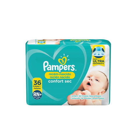 Pampers Confort Sec RN+ (Hast.6kg ) x36U
