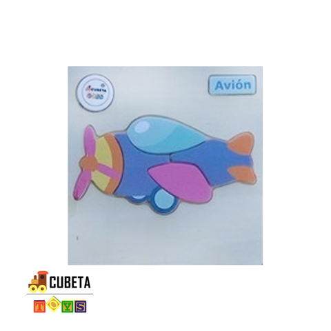 Rompecabezas Encastre Madera Cubeta Toys - NoniNoni