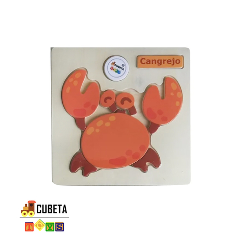 Imagen de Rompecabezas Encastre Madera Cubeta Toys
