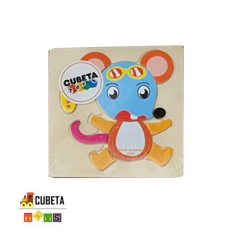 Rompecabezas Encastre Madera Cubeta Toys en internet