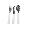 Set de 3 cubiertos de acero inoxidable