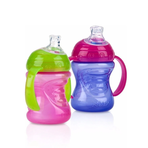 Vaso con manijas y boquilla de silicona - 240ml - comprar online