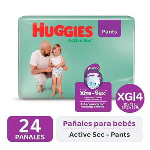 Huggies Pants Active Sec (todos los talles) en internet