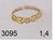 Anillo oro 18kts con piedras reconstituidas cubic DG3095
