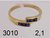 Anillo oro 18kts con piedras reconstituidas cubic DG3010