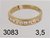 Anillo oro 18kts con piedras reconstituidas cubic DG3083