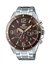 RELOJ CASIO CABALLERO LINEA EDIFICE CHRONO AGUJAS E INDICES FLUORESCENTES SUMERGIBLE 100M APTO PARA BUCEO EFR-553D-5BVUDF