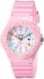 RELOJ CASIO DAMA CAJA Y CORREA DE RESINA ROSA SUMERGIBLE 100M LRW-200H-4B2VDF