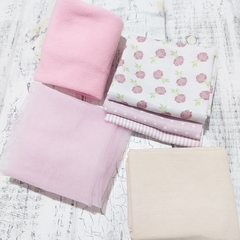 Kit de telas rose rosa 6 - comprar online
