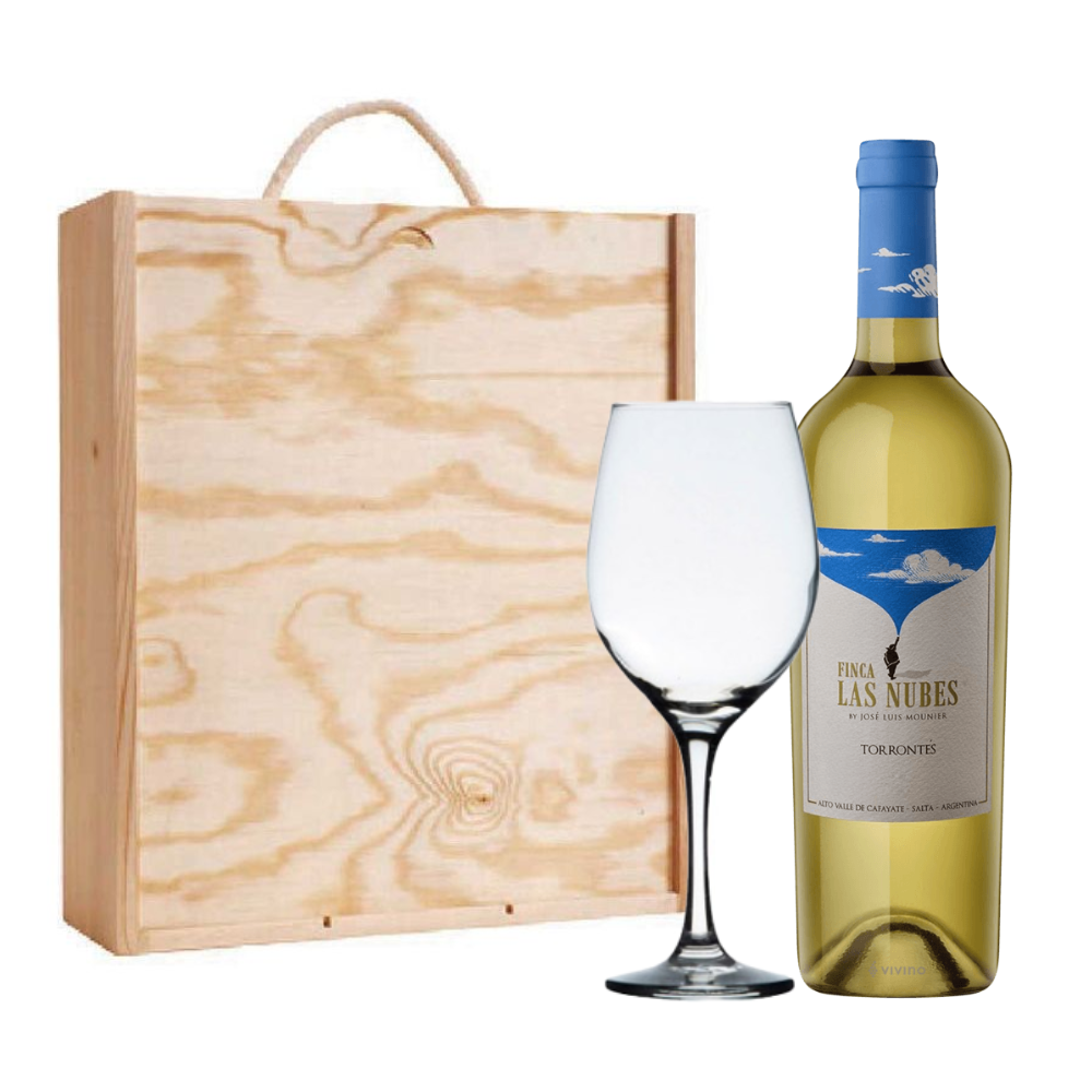 Copa Vino Blanco con madera