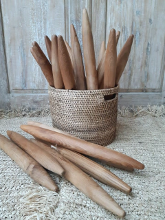 MAT195- Palo de amasar de teca 50cm