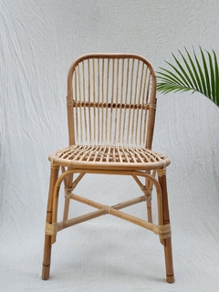 MUE010 - Silla de ratán - 47cm Ancho - 57cm Prof - 43cm Alt. Asiento - 90cm Alt. Respaldo - tienda online