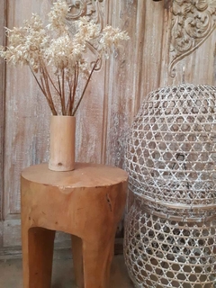 BAM023- Florero de bambu puro 15cm - comprar online