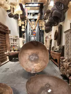 HIE15- Cuenco de hierro India 1,08cm diam 27,5Kg