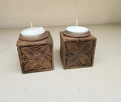 INDI026- Candelabro bloque de impresion cubo 5x5x5cmh