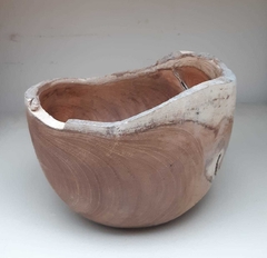 MAT016-Bowl irregular de teca 15cm x10cm H