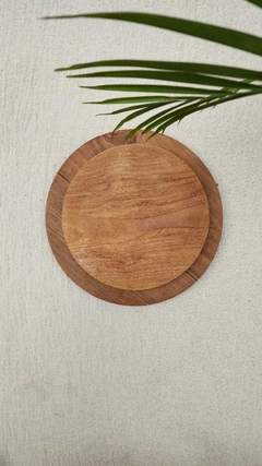 MAT071- Plato de teca playo 25cm