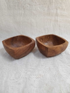 MAT119- BOWL cuadrado con borde recto 13x13x7cmH