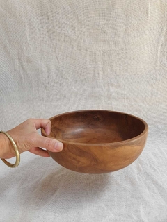 MAT122- Bowl de teca 25x8cmH - comprar online