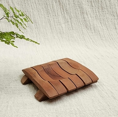 MSW010- Jabonera de Sawoh palitos con forma- 10x11cm