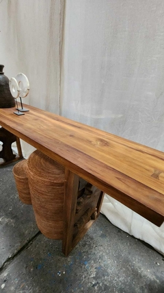 MUE222-Consola de teca 200x40x80cmh en internet