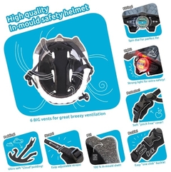 Imagen de CASCO CRAZY SAFETY / MINI REMBRANDT CON LUZ LED