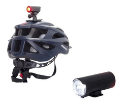 LUZ DELANTERA Y TRASERA VAN HALEN CON CARGA USB PARA BICI O CASCO VAN 803 - comprar online