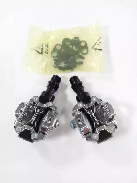 PEDALES VENZO MODELO VZ-E02XM-005 PARA MTB (CALAS SPD)