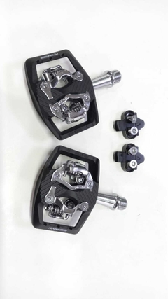 PEDALES ZERAY AUTOMÁTICOS DE CARBONO DOBLE TRABA PARA MTB - DOWNHILL - comprar online