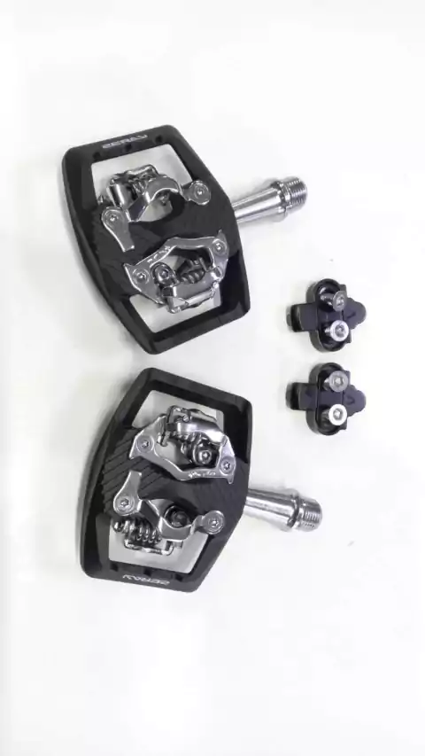 PEDALES ZERAY AUTOMÁTICOS DE CARBONO DOBLE TRABA PARA MTB - DOWNHILL - comprar online
