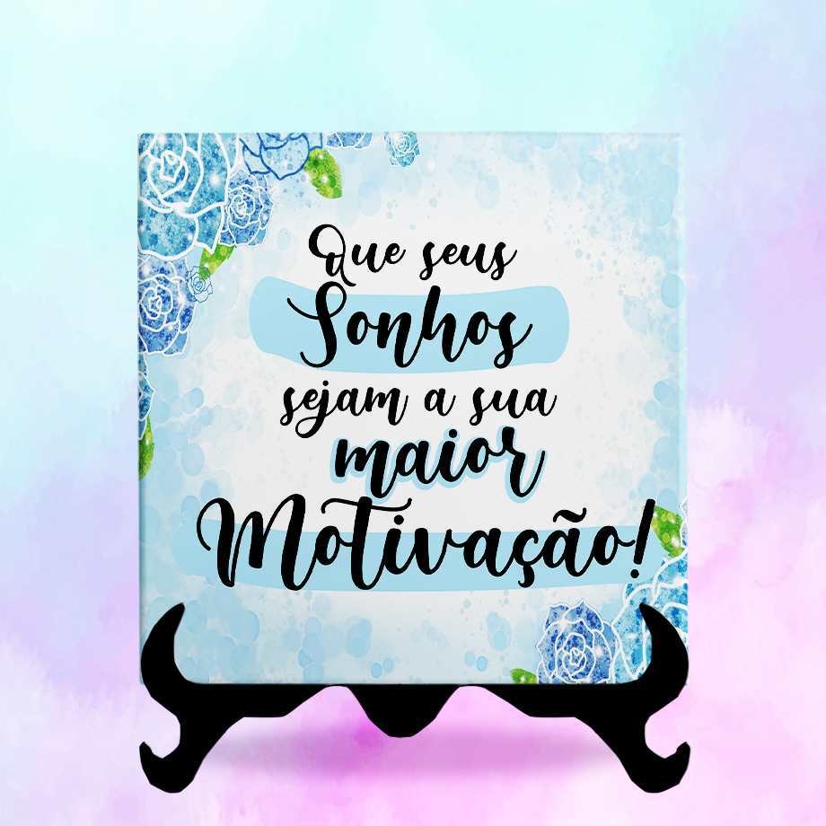 Azulejo Personalizado Caça Palavras com Frase