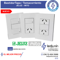 ⚠️Tecla + Toma + Tapa Ciego+ Bastidor y Tornillos JELUZ Mito