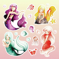 Plancha Stickers - Infantil 17