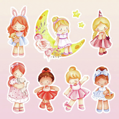 Plancha Stickers - Infantil 21