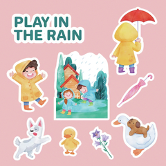 Plancha Stickers - Infantil 37