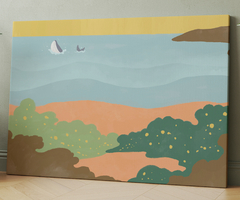 BEACH WITH WHALE