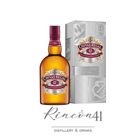 CHIVAS REGAL 12 AÑOS . BLEND 1 litro