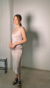 Vestido zuka saten largo midi
