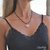 Collar Lovely CUARZO ROSA Piedra Natural Semipreciosa con Engarce en Plata + de REGALO Lazo Negro Colgante - comprar online
