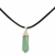 Collar Brianna | PIEDRA DE LA LUNA | Piedra Natural Semipreciosa con engarce en PLATA + de REGALO Lazo Negro Colgante en internet