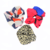 COMBO SETx3 SCRUNCHIES Gomitas de Pelo Rainbow Style Surtidas