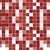 Papel de Parede Lavável Pastilhas Tons de Vermelho 3m